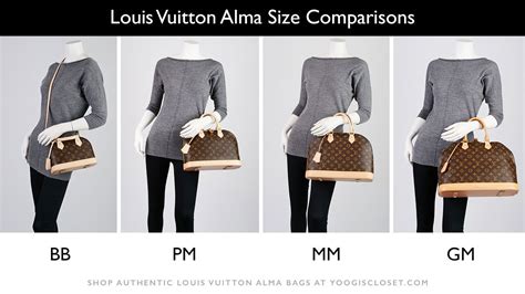 louis vuitton alma gm|alma pm size.